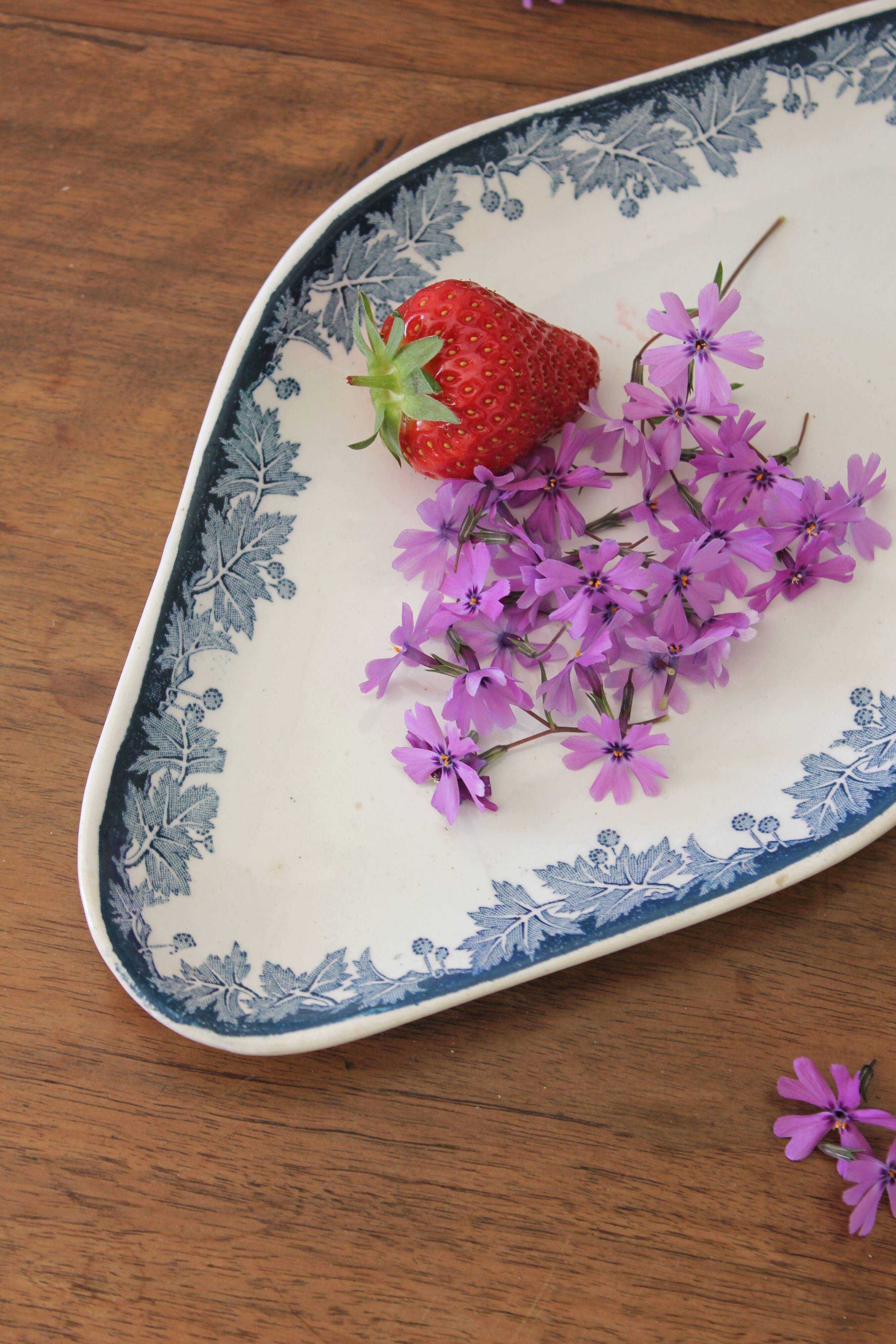 Iron clay dish "Platane" model Saint Amand and Hamage early 20th century