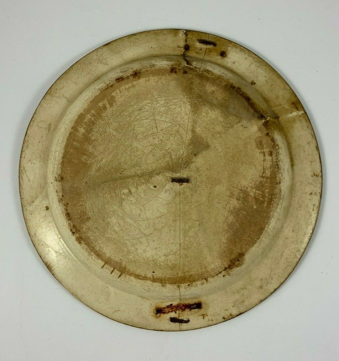 Assiette forges les eaux decor floral fin XVIII debut XIXeme