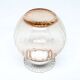 Miniature Art Deco vase, pink glass, Poland, 1930s
