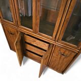 Late 20th Century Vintage Boho Drexel Campaign China Cabinet