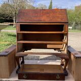 Bureau de pente Scriban en acajou époque fin XIXe Made in England