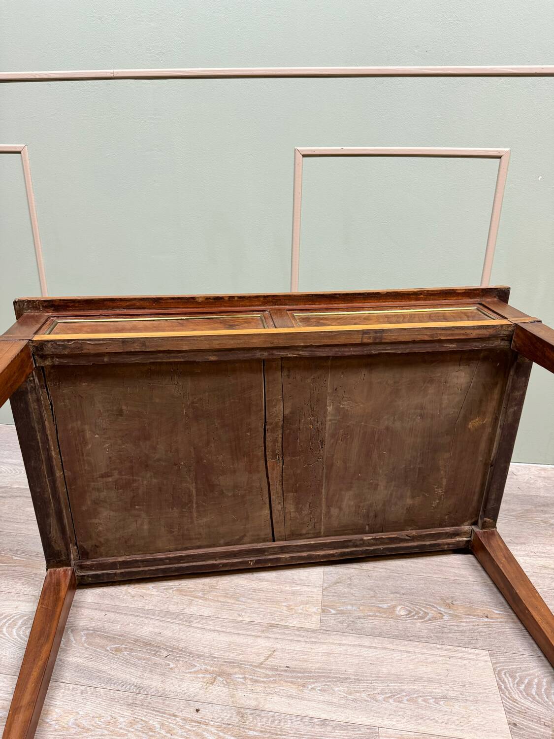 Flat Desk With Side Drawers In Mahogany Louis XVI XVIII Eme Century