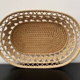 Braided rattan basket