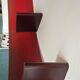 Red Bookworm Shelf/Library by Kartell Designer Ron Arad
