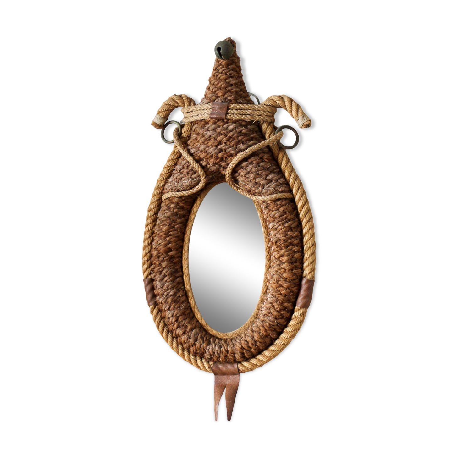 Mirror necklace rope 50s 46x25cm