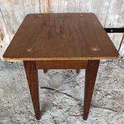 Table ecolier bois pieds compas vintage