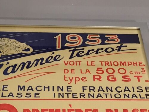 Authentic poster ancient Terrot 1953
