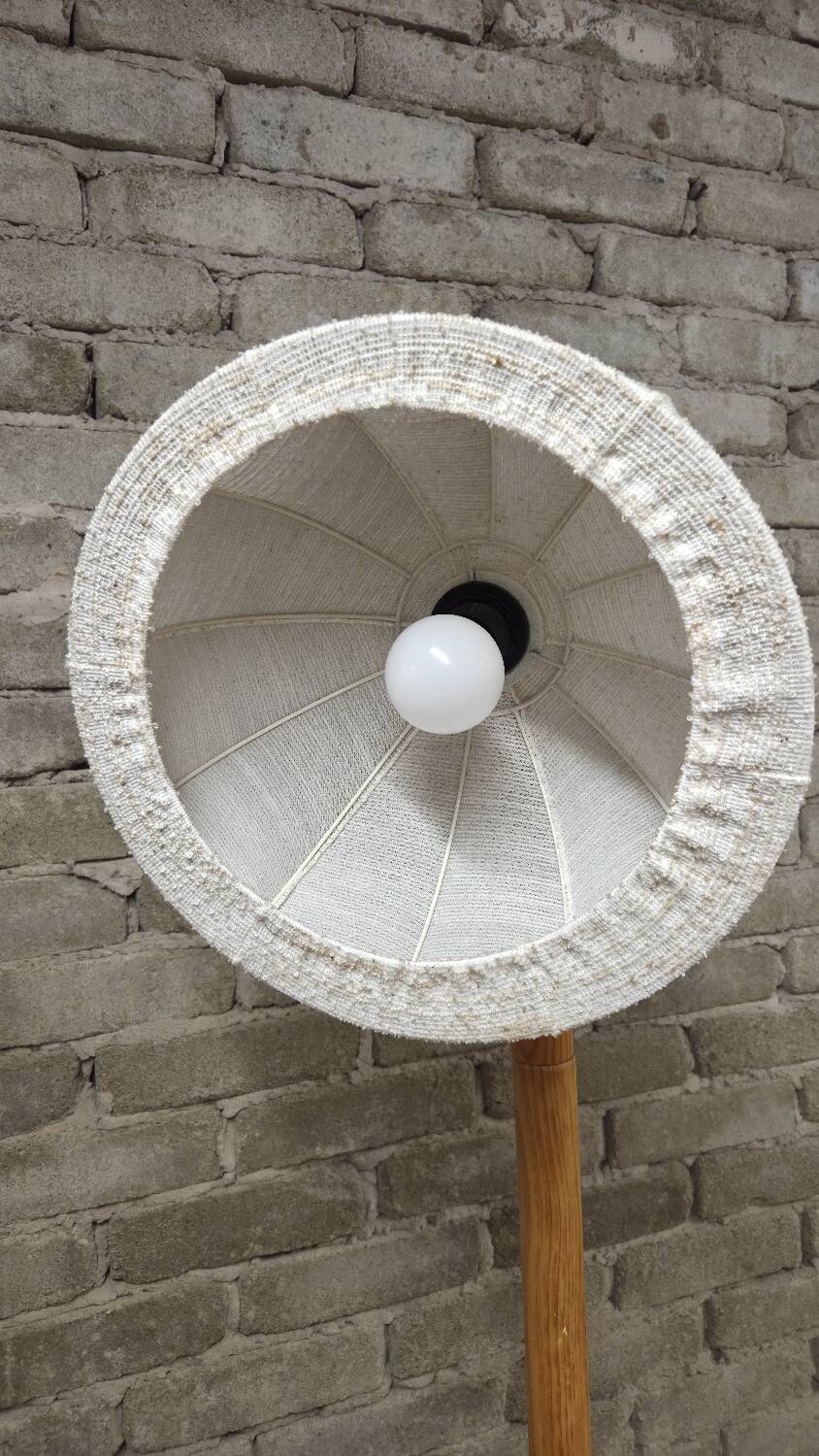 Danish pine floor lamp 1970