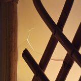 Pair of bamboo sconces 70s