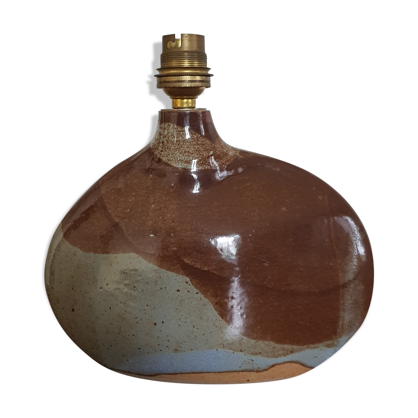 Ceramic lamp foot signed