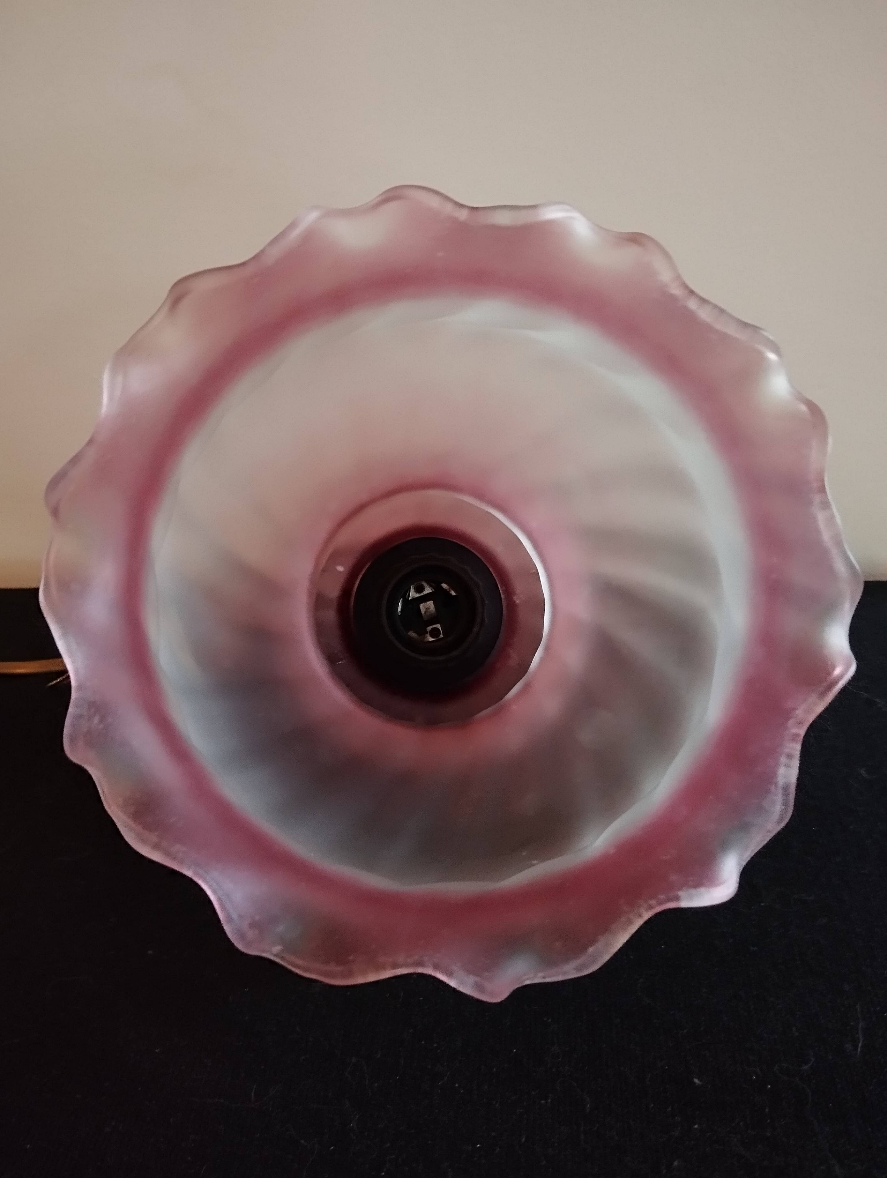 Vintage pink pendant light