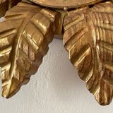 Sun mirror in gilded wood 1960