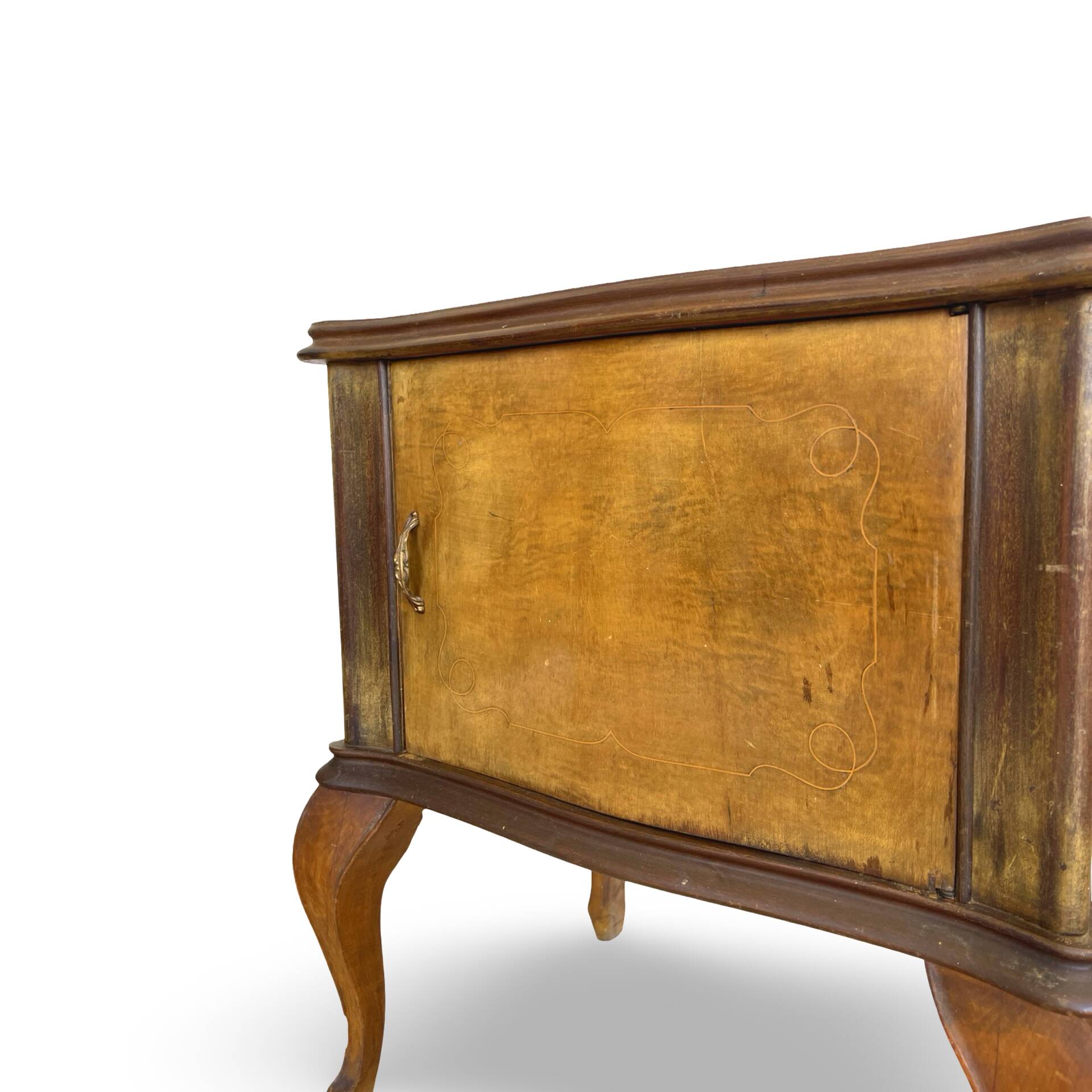 Tables de chevet/commodes Chippendale italiennes, années 1940/1950.