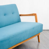 Vintage sofa, convertible, cherry, restored