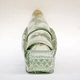 Old molded glass wine decanter