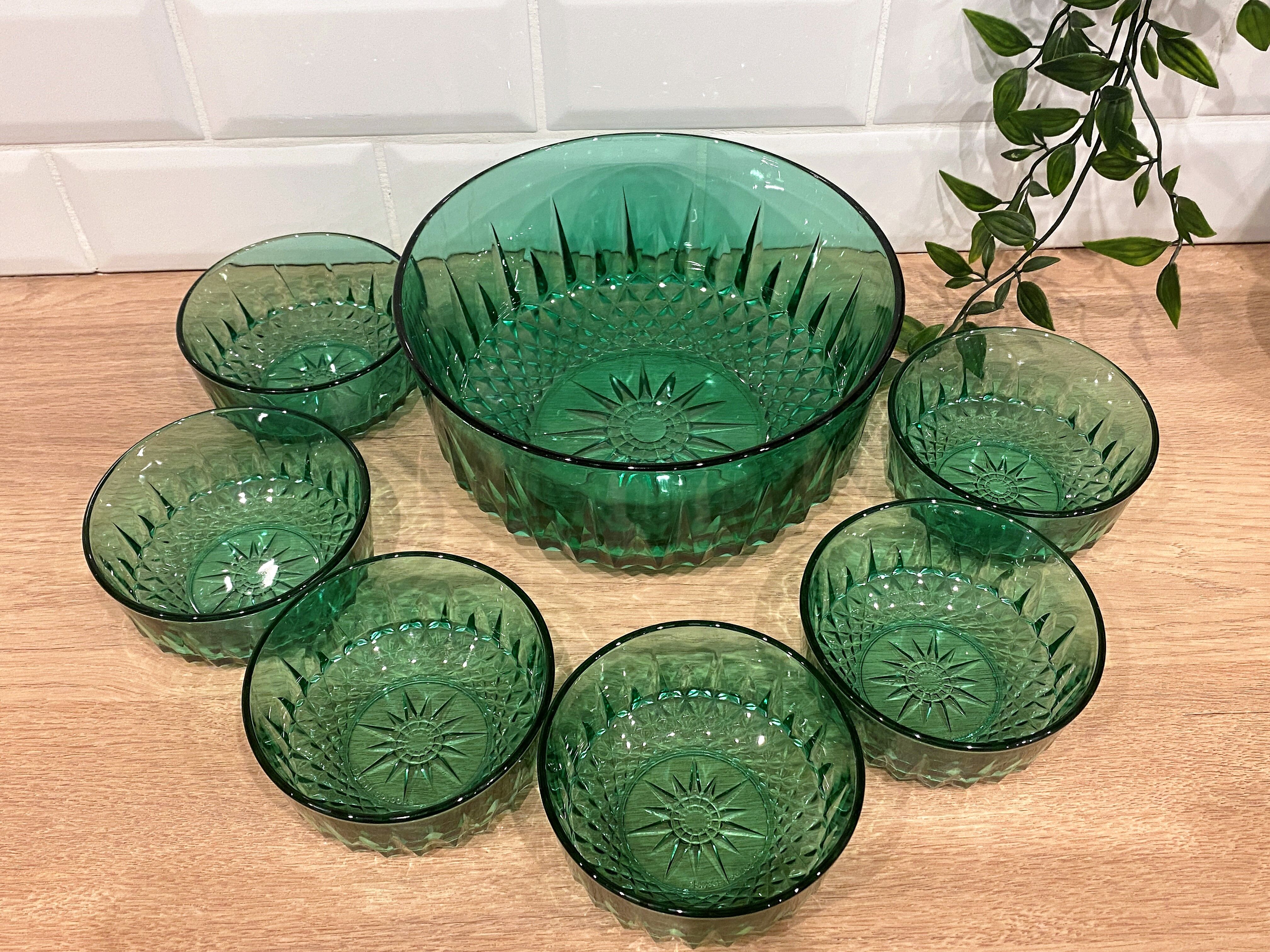 Arcoroc Green Dessert Service