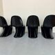 Chaises vintage Space Age en fibre de verre S par Verner Panton, années 1960, lot de 4