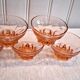 5 vintage thick glass ice cream or champagne coupes