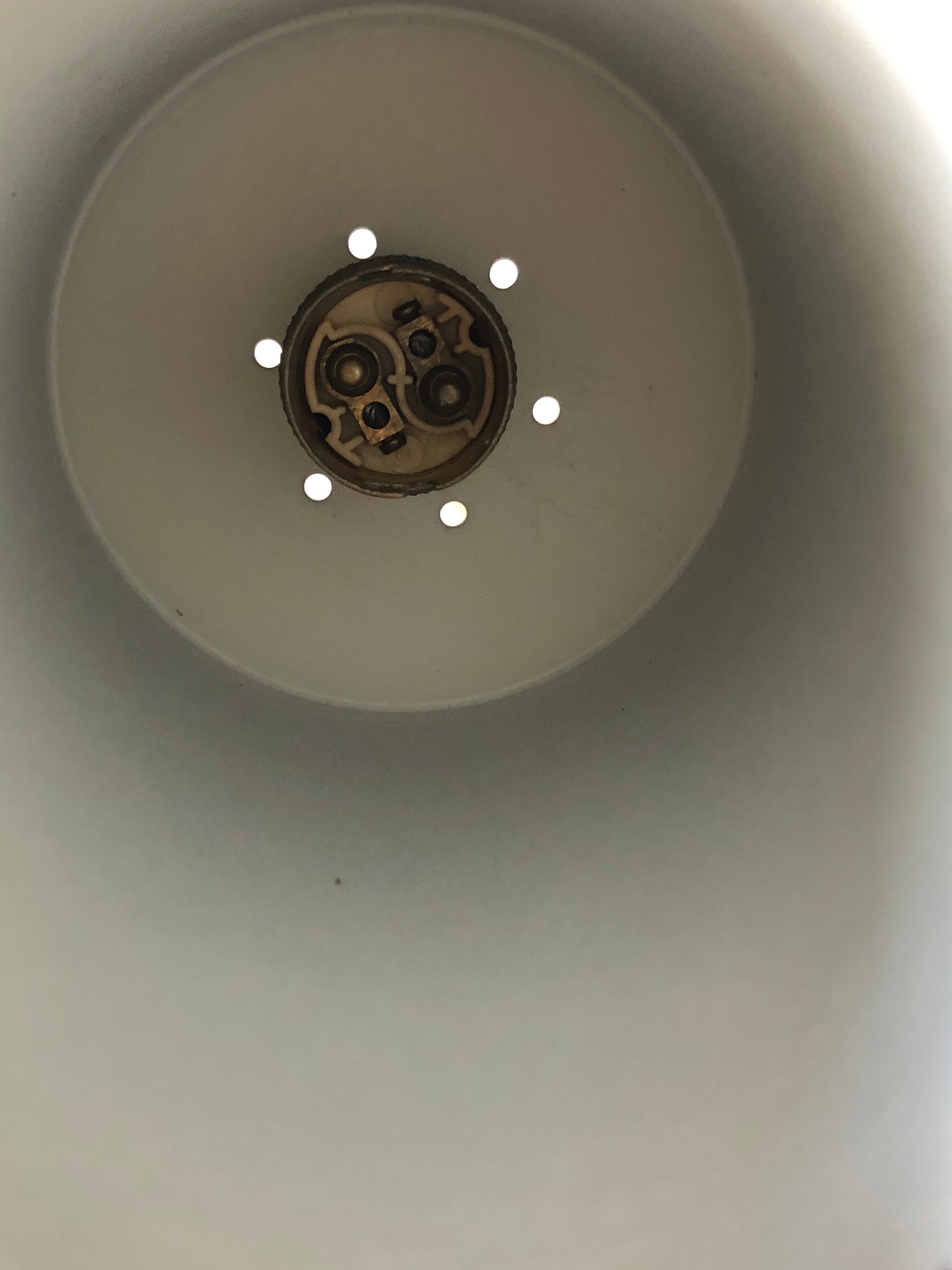 Red beaded wall lamp 1960