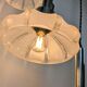 4-light pendant light – Art Deco Czech glass shades – vintage frame