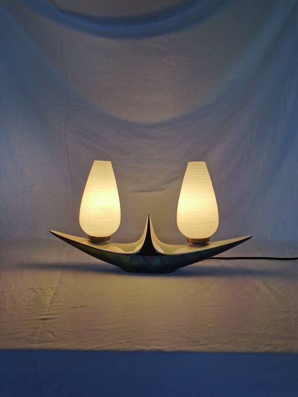 Lampe céramique Verceram, 1950, France.