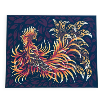 Tapisserie oiseau de feu, années 70