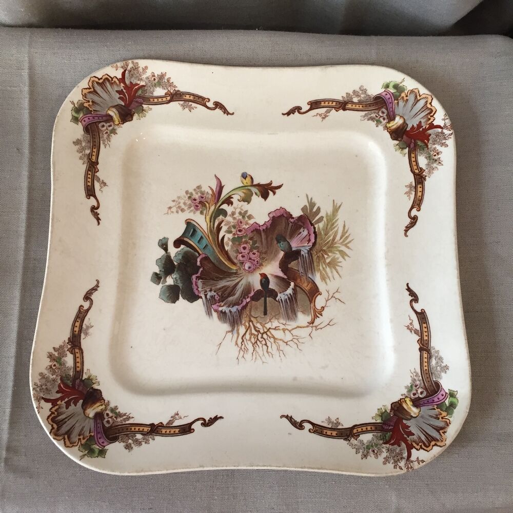 Presentation plate square iron earth