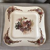 Presentation plate square iron earth