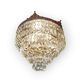 Bronze and crystal ceiling chandelier