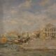 Great painting signed by Luigi Mantovani, View of Venice