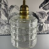 Pendant light with vintage globe