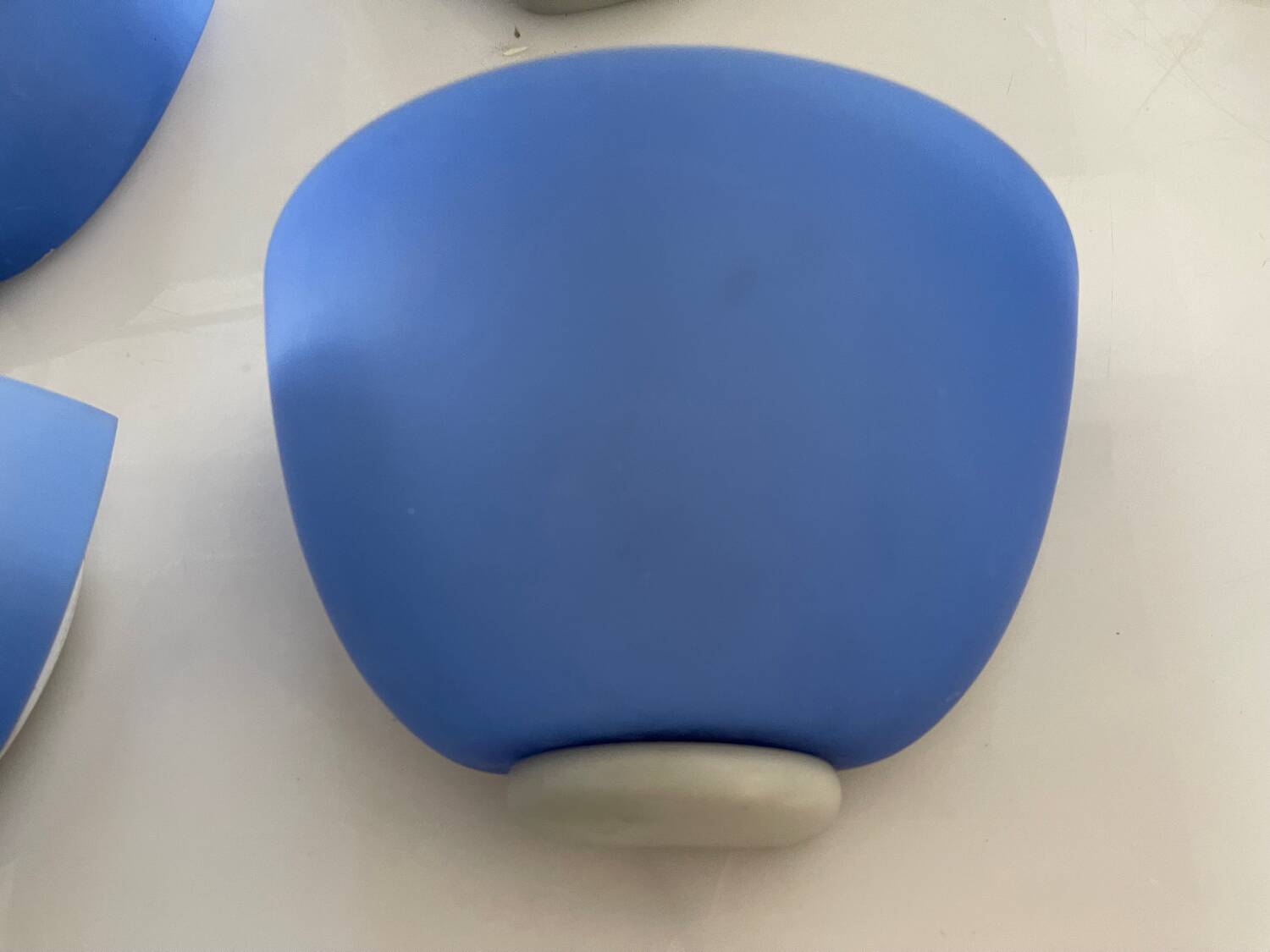 Appliques Italiennes en Verre Bleu Ensemble de 5
