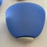 Appliques Italiennes en Verre Bleu Ensemble de 5