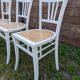 Set of 4 vintage shabby chic bistro chairs