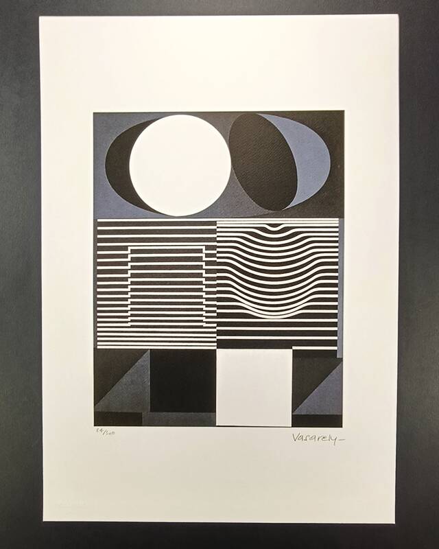 1970s Victor Vasarely Limited numbered Edition Lithograph.