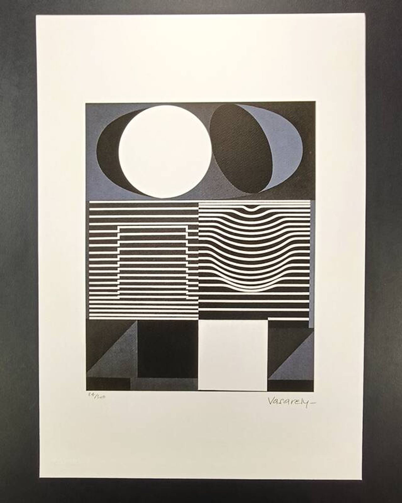 Lithographie numérotée en édition limitée de Victor Vasarely, années 1970