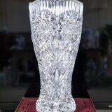 Cut crystal vase, 1970
