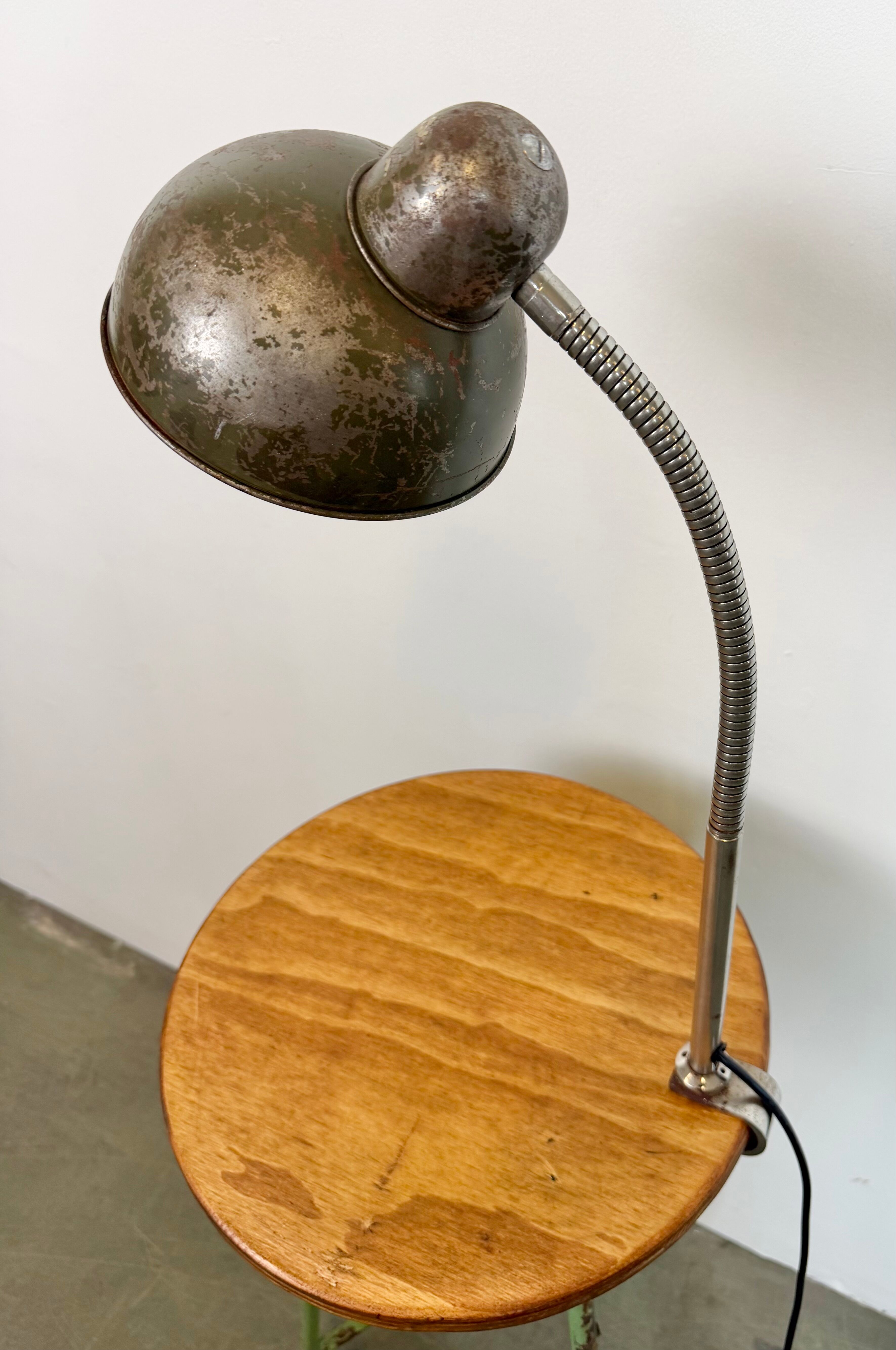 Industrial Workshop Gooseneck Table Lamp, 1960s