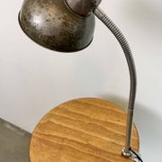 Lampe de table à col de cygne d'atelier industriel, années 1960