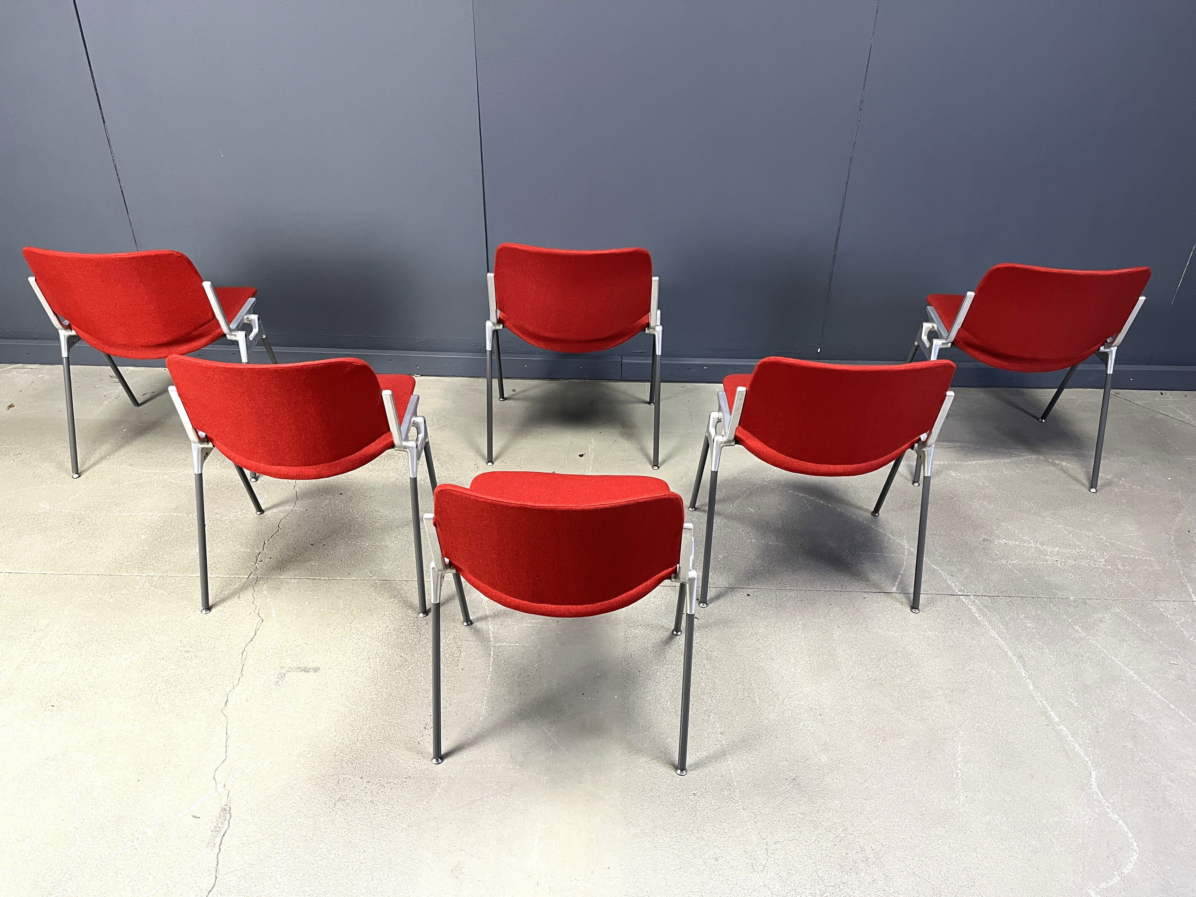 Vintage DSC 106 side chairs by Giancarlo Piretti for Castelli, 1970s