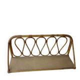 Wall shelf in rattan