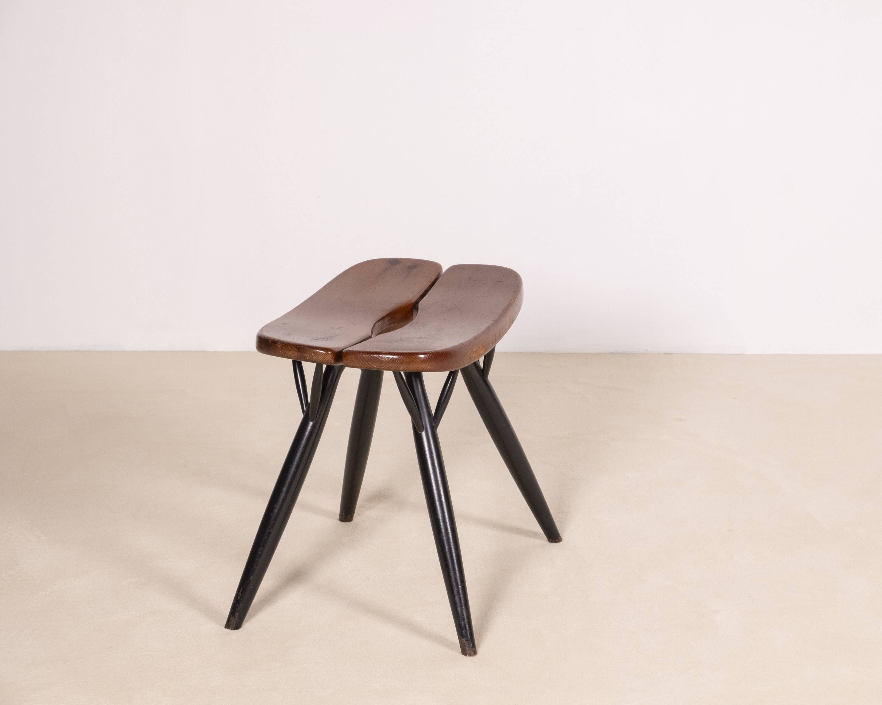 Early Pirkka Stool by Ilmari Tapiovaara for Laukaan Puu, 1950s