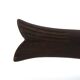 Fish knife and fork with a wooden and brass sheath sculpture.
