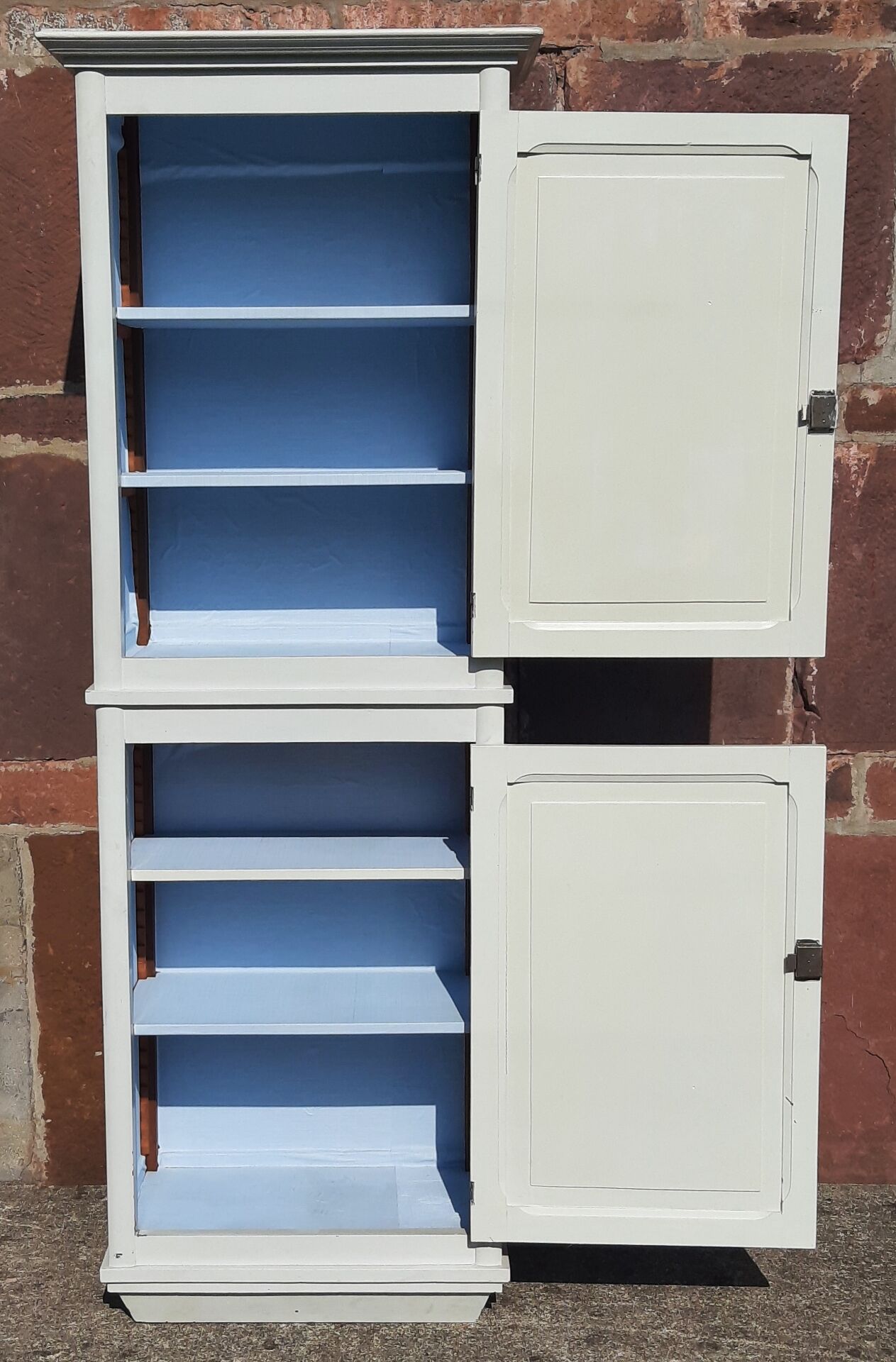 Wooden wardrobe.