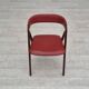 1960s, Danish chair by Farstrup, original condition, solid teak wood, leather.