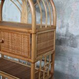 Vintage rattan shelf