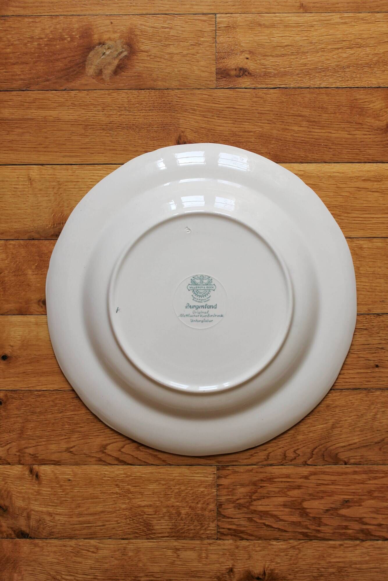 Hollow round dish in earthenware "Burgenland" Villeroy and vintage Boch