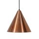 Mid-century cone pendant lamp / copper / aluminium / Danish modern design / 1960s