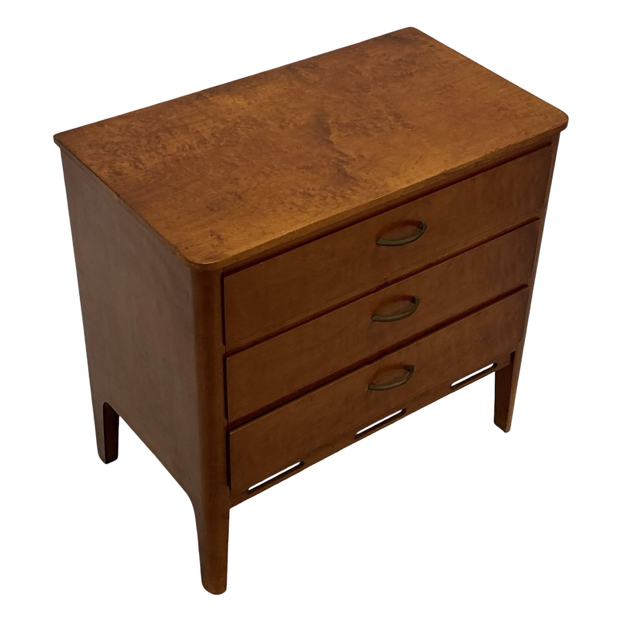 Vintage small Chest of Drawers Cabinet 1960s Oak Design