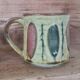 Glazed stoneware mugs from the 60s